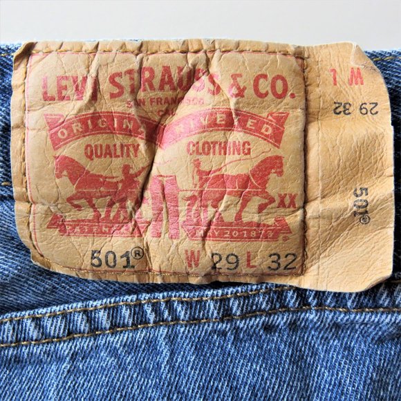 Levi's 501 Jeans W29 L32 Button Fly - Picture 6 of 6